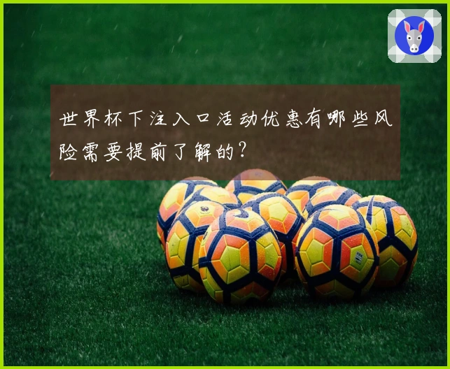 世界杯下注入口活动优惠有哪些风险需要提前了解的？