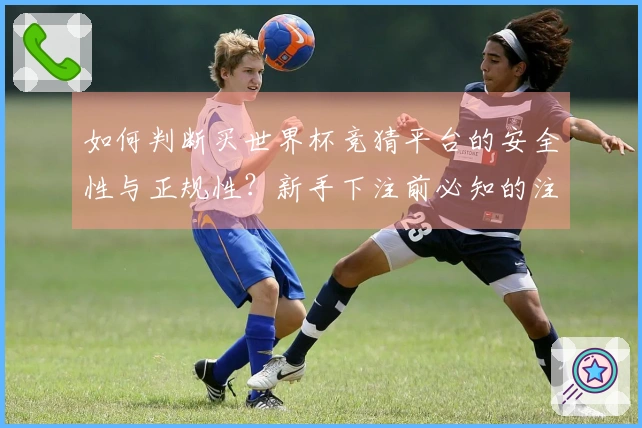 如何判断买世界杯竞猜平台的安全性与正规性？新手下注前必知的注意事项