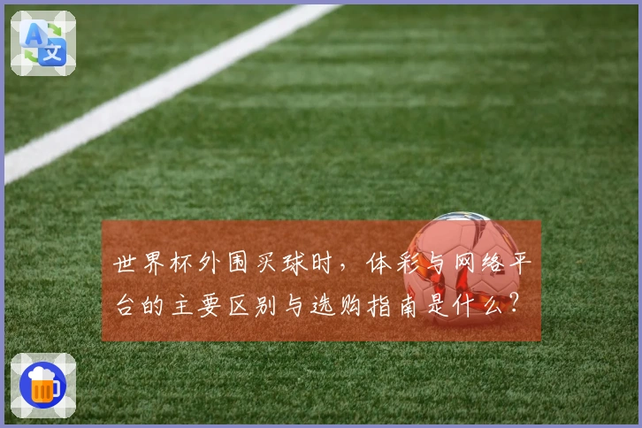 世界杯外围买球时，体彩与网络平台的主要区别与选购指南是什么？